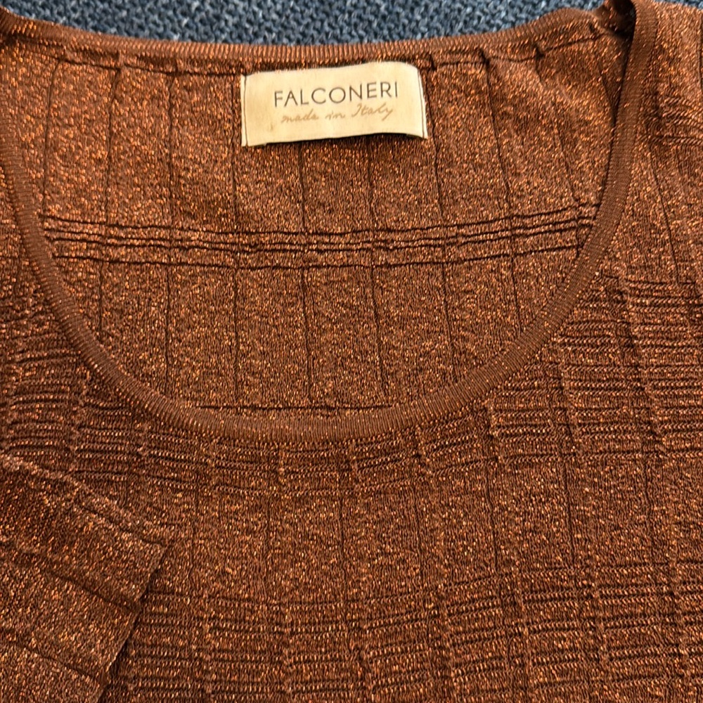 Stunning Metallic Knit Set by Italian Brand Falconeri - Medium - Picture 8 of 15